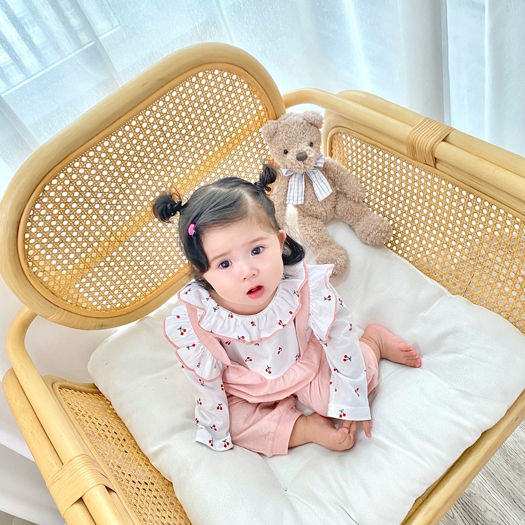 Bộ áo liền quần Sanlutoz tay dài thời trang mùa thu dành cho bé gái