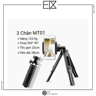 GẬY TRIPOD MINI MTO1 CHÂN NGẮN THẾ HỆ MỚI DÀNH CHO ĐIỆN THOẠI QUAY TIKTOK LIVESTREAM