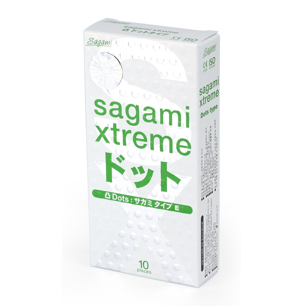 Bao cao su gai Sagami Extreme White siêu mỏng chính hãng xuất xứ Nhật Bản hộp 10 chiếc Nikisa an toàn chất lượng