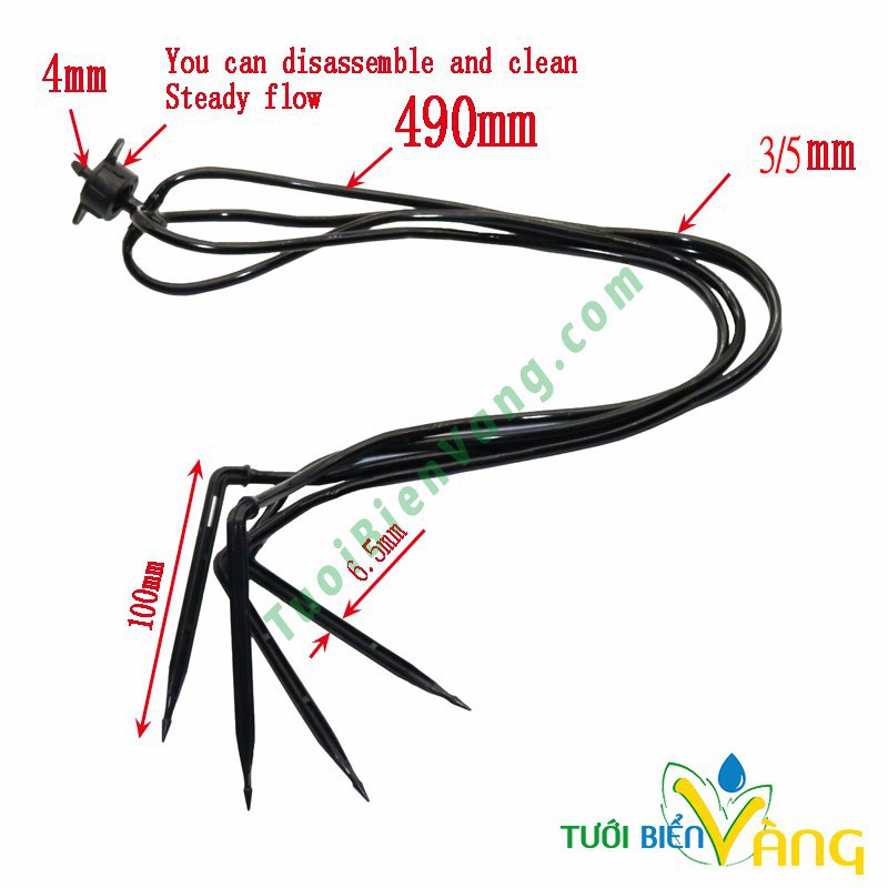 Bán Bộ 4 que tưới nhỏ giọt có bù áp chất lượng tốt.
