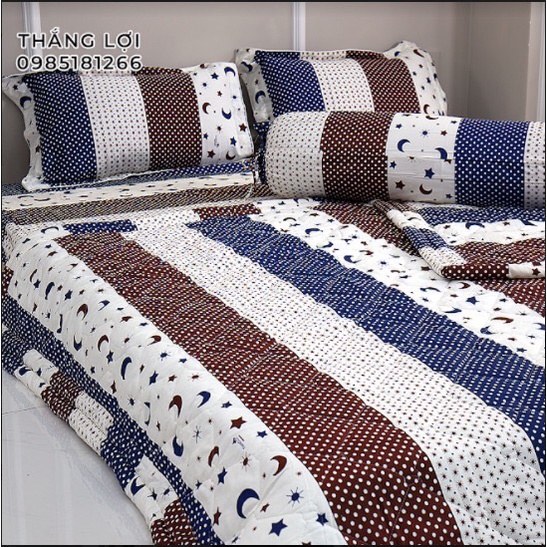 Drap Cotton 100% Thắng Lợi chính hãng Mẫu C546 IN LOGO THẮNG LỢI vệ sinh dễ dàng.