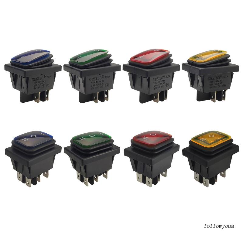 Công Tắc Đòn Bẩy 2 / 3 Vị Trí SPST 4 / 6 Chấu Cho Tàu Thuyền KCD4
