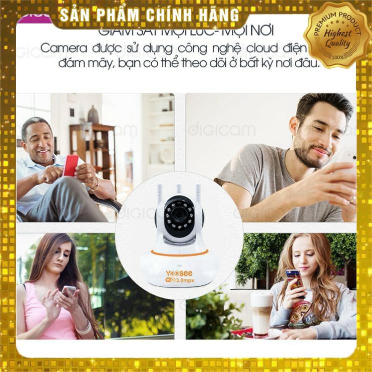 [FREESHIP - Giá Tại Xưởng] Camera IP YooSee 3.0mpx - Ultra HD 2K Siêu nét - Kèm thẻ nhớ 32gb | BigBuy360 - bigbuy360.vn