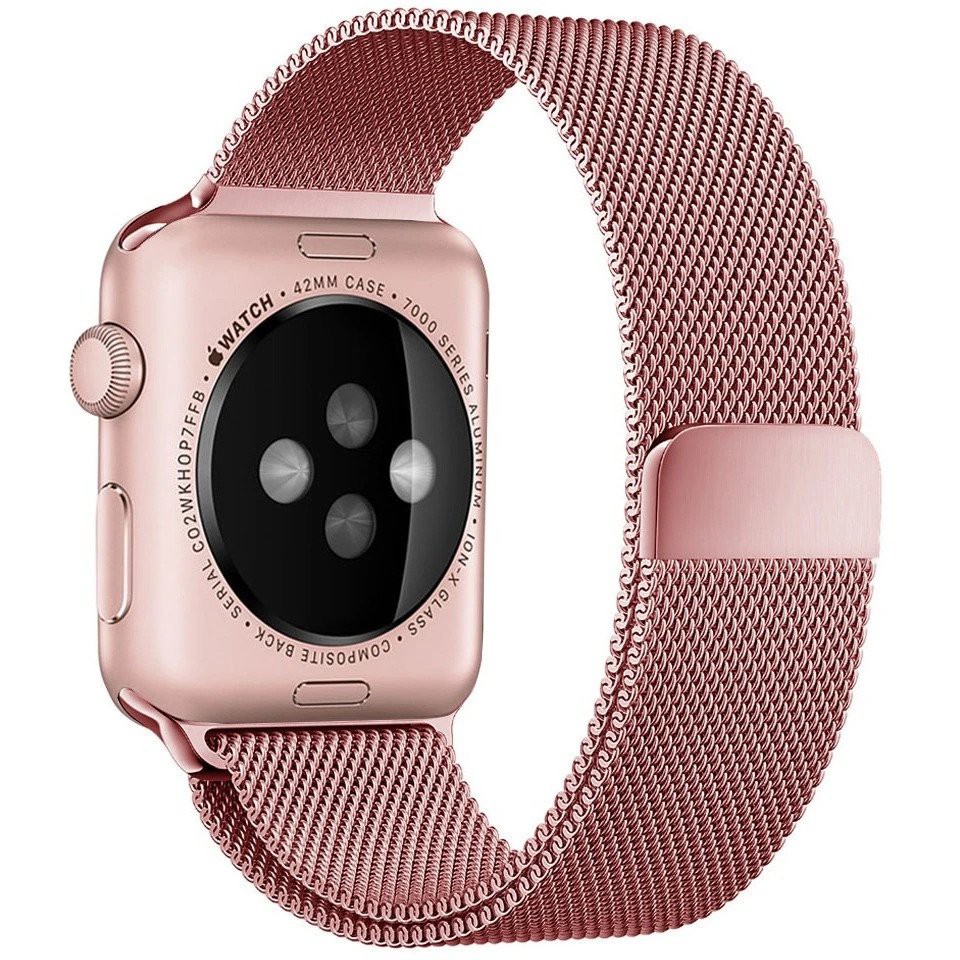 Dây Đeo Apple Watch Thép Không Gỉ - Series 5/4/3/2/1, T500, W26, W46, Dây Milanese Loop