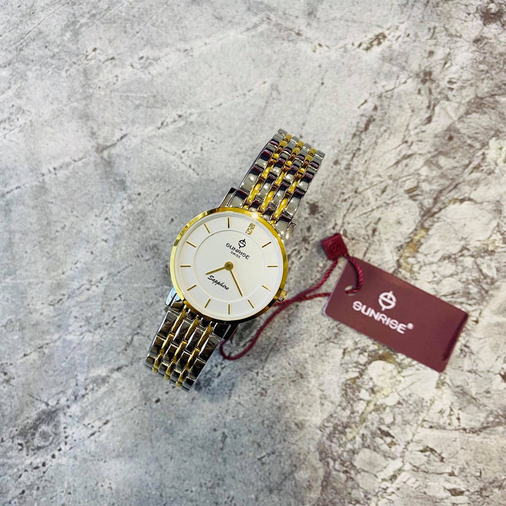 Đồng hồ Sunrise Nam Nữ chính hãng 737SWC.SG.T - kính saphire chống trầy - chống nước