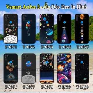 Ốp Lưng Vsmart Active 3 dẻo đen in hình Không Gian Vũ Trụ (Galaxy)