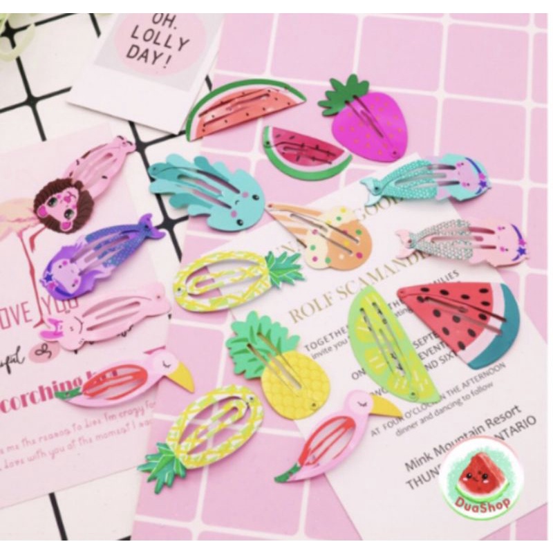 Kẹp tóc nhiều hình cho bé gái