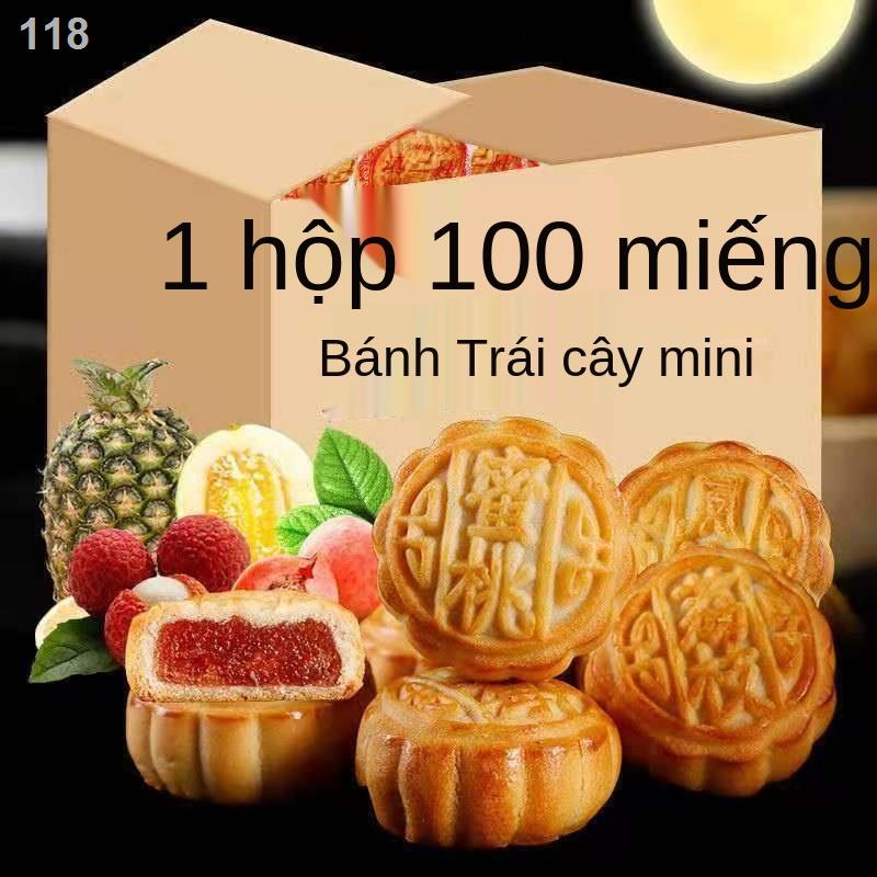 【2021】100 bánh trung thu trái cây số lượng lớn, mini Quảng Đông đa hương vị, ngũ vị truyền thống, sỉ từ 2 cái