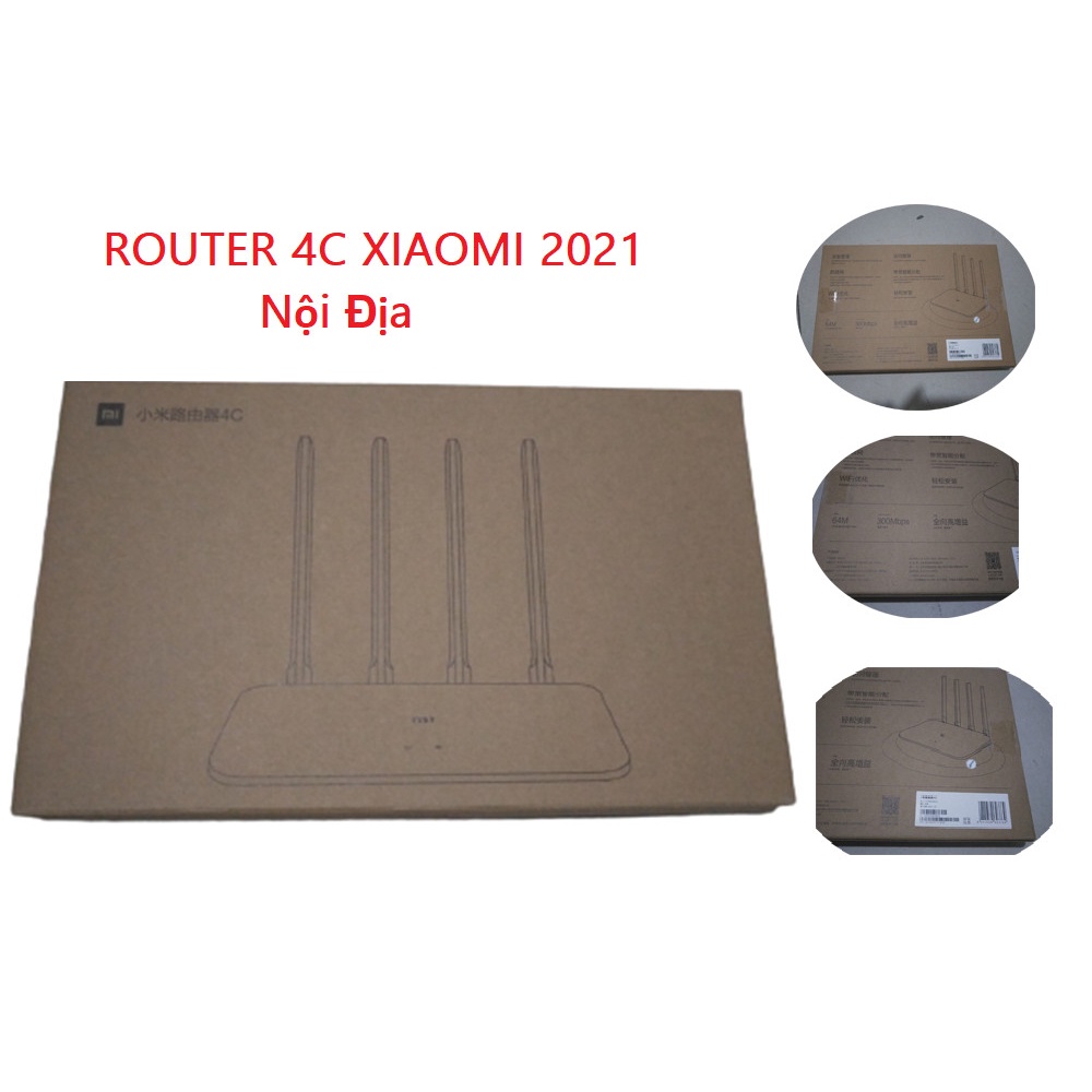  Xiaomi Router 4C Bộ phát wifi 4 Râu Router R4CM