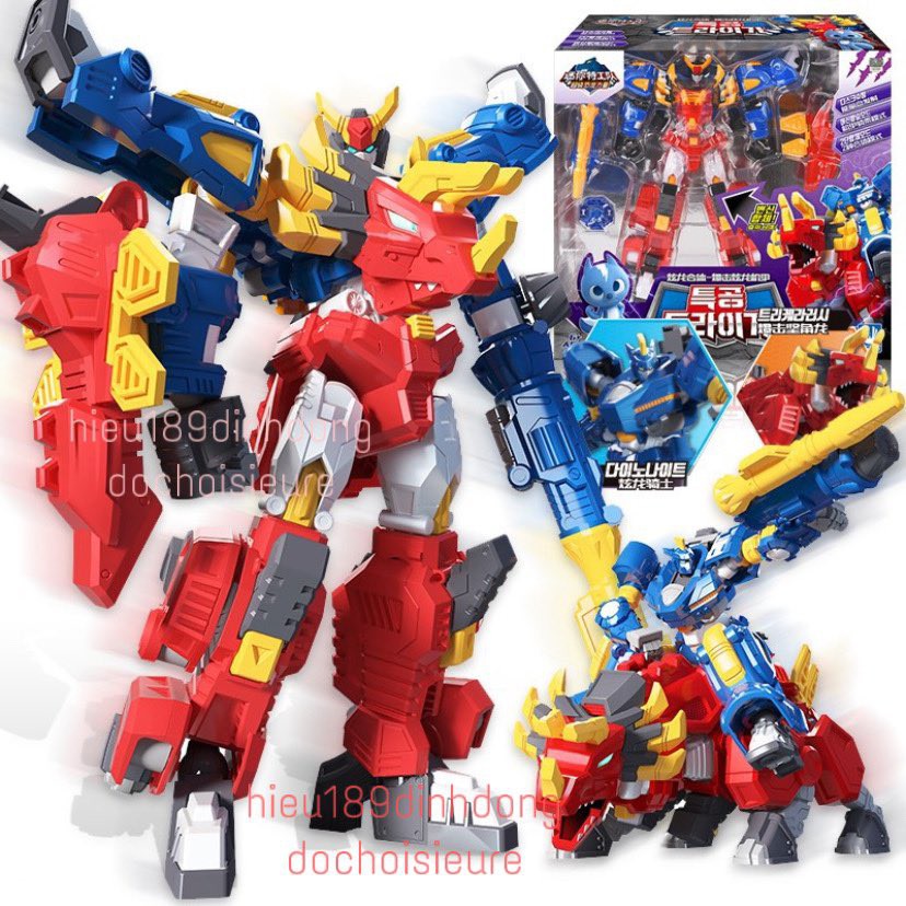 ROBOT TYRANNO SIÊU KHỦNG LONG BIẾN HÌNH 3 Lực lượng nhí x BIỆT ĐỘI SIÊU NHÂN NHÍ