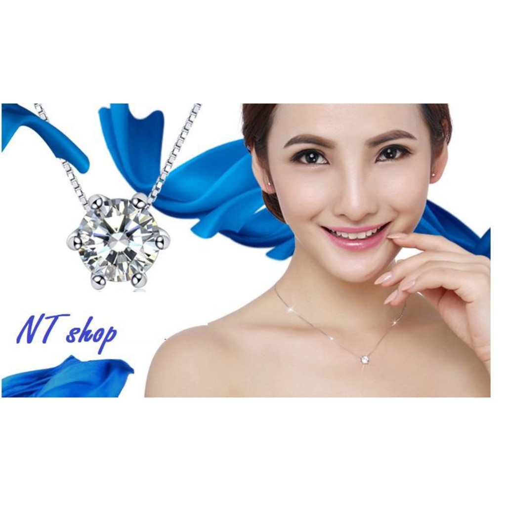 Dây Chuyền Bạc S925 Nữ Tính Quí Phái DC925ZIRCON02