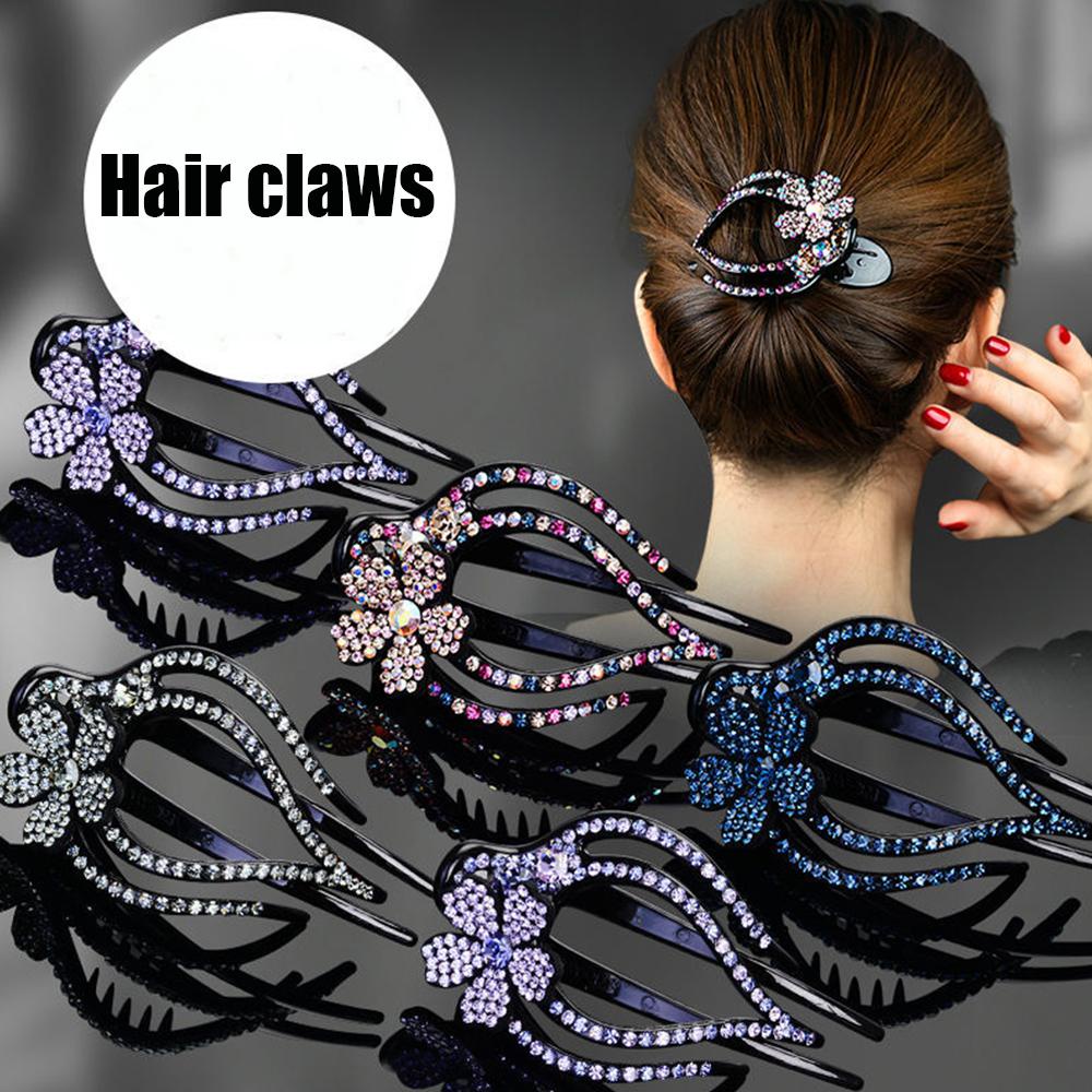 Kẹp Tóc Tạo Kiểu Tóc Thời Trang Cho Nữ BERNARDO|Hoa Giả Trang Trí Nhà Cửa|Kẹp Tóc Lấp Lánh Thời Trang Cho Nữ