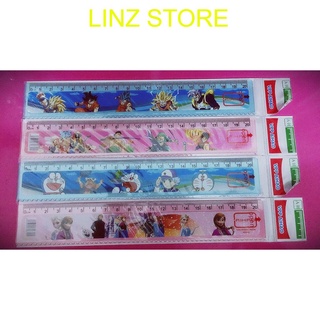 Set 2 thước dẻo aihao 20cm, nhiều mẫu hoạt hình. linzstore89