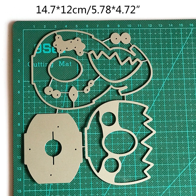 Khuôn Cắt Thẻ Kim Loại Hình Hộp Trứng Thỏ Phục Sinh