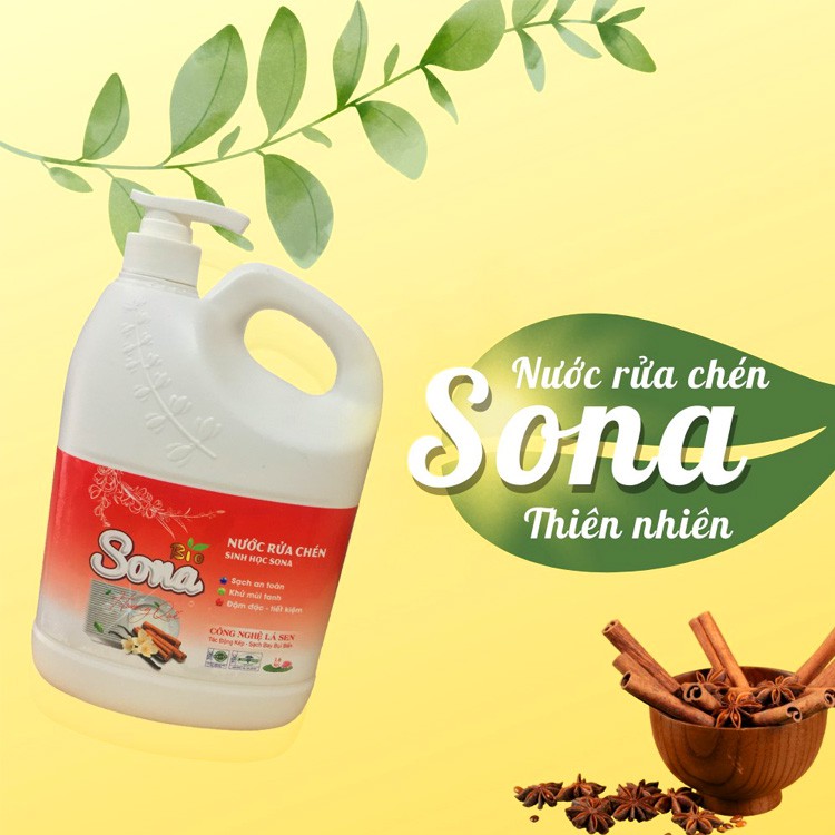   Nước Rửa Chén SoNa Hương Quế 1,6kg