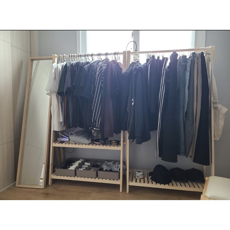 Kệ treo quần áo chữ A, giá treo đồ quần áo 2 tầng/ 1 tầng_HUFU INTERIOR