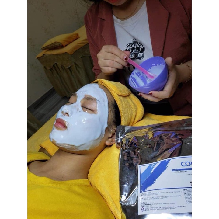 Bột mặt nạ dẻo Cool TBM, Mặt nạ Hàn Quốc bạc hà 1000g - Làm mát, làm dịu, dưỡng da cho da dầu, mụn
