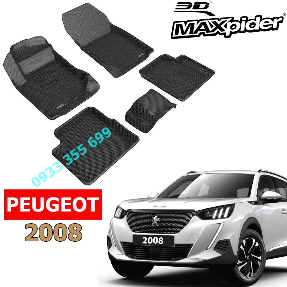 Thảm Lót Sàn PEUGEOT 2008 chính hãng 3D MAXpider KAGU