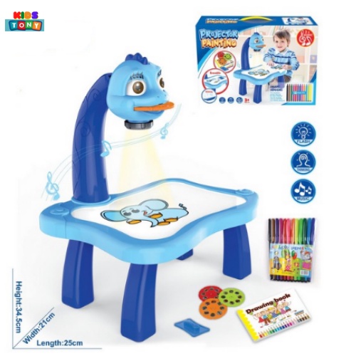 Bàn vẽ có đèn chiếu sáng thông minh cho bé bộ bàn vẽ chiếu bóng 24 hình chiếu cho bé có đèn tặng kèm bút vẽ và  vở vẽ