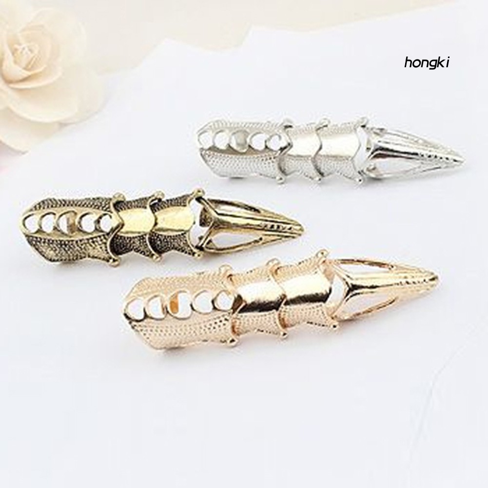 Nhẫn đốt ngón tay hình móng vuốt phong cách gothic punk thời trang unisex