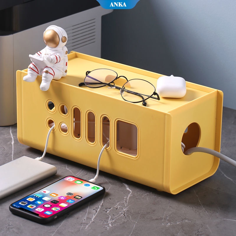 Hộp Đựng Ổ Cắm Điện / Dây Cáp Sạc Để Bàn Hình Nhánh Cây Sáng Tạo Thời Trang