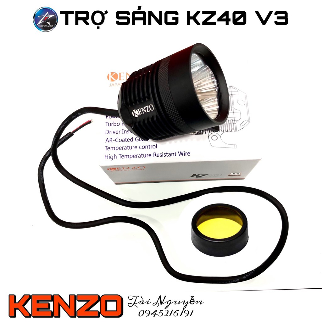 ĐÈN TRỢ SÁNG KENZO KZ40 V3 CHÍNH HÃNG