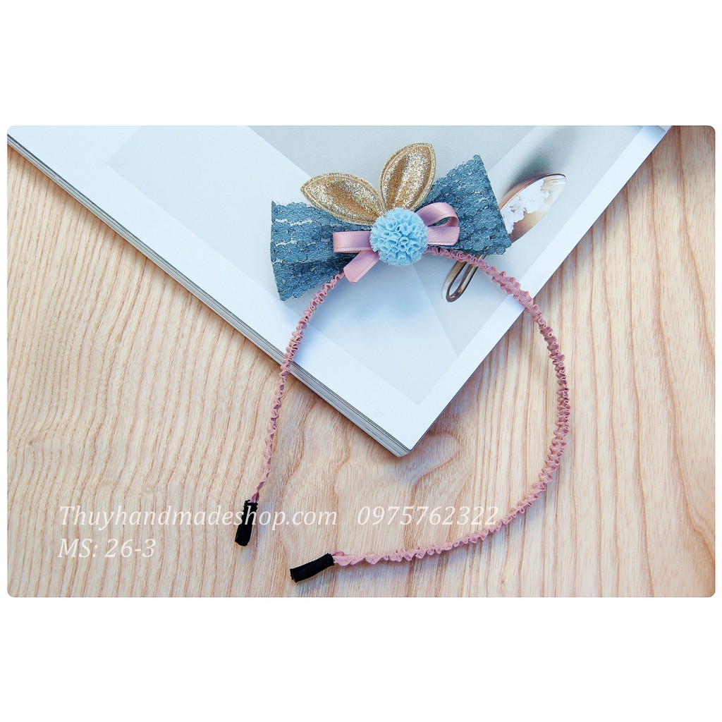 Bờm tai thỏ xinh xắn, đáng yêu cho các bé của Thủy handmade shop.