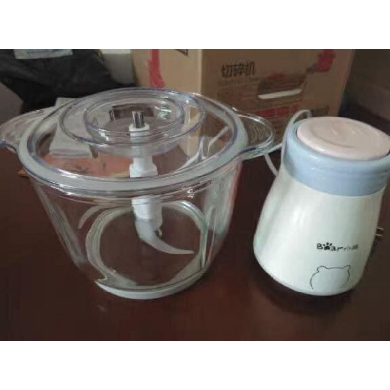 Máy xay thịt Bear B02Q1 2L lưỡi dao kép xay đa năng