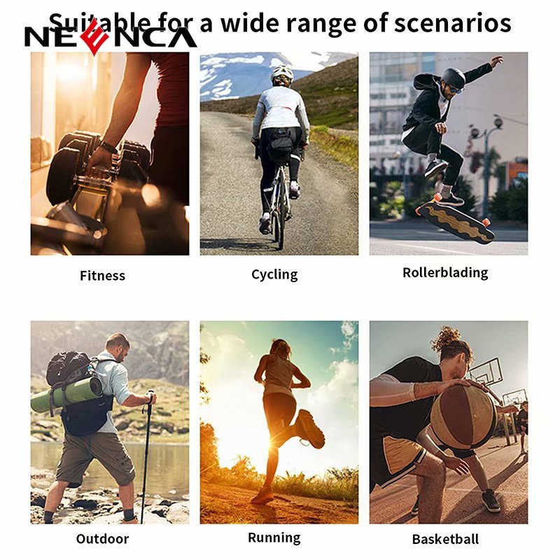 Băng đệm đầu gối NEENCA bằng silicone lò xo trợ lực chuyên dụng bảo vệ bánh chè tập gym/ bóng đá/ bóng rổ/ chạy bộ