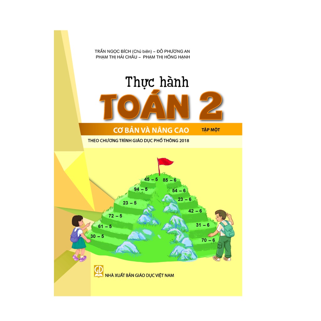 Sách - Thực hành Toán lớp 2 tập 1+2 cơ bản và nâng cao (HEID)