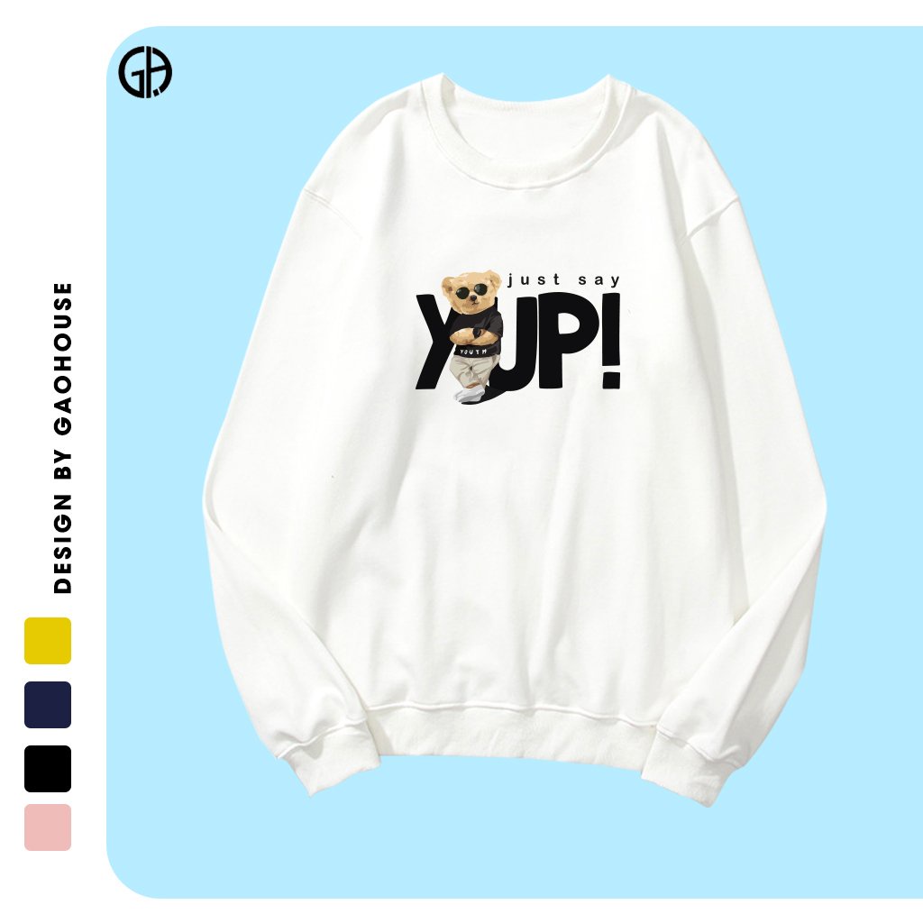 [Mã MABR30FA giảm 10% tối đa 30k đơn 99k] Áo Sweater/Hoodie Unisex Gạo House YUP - N255 | BigBuy360 - bigbuy360.vn