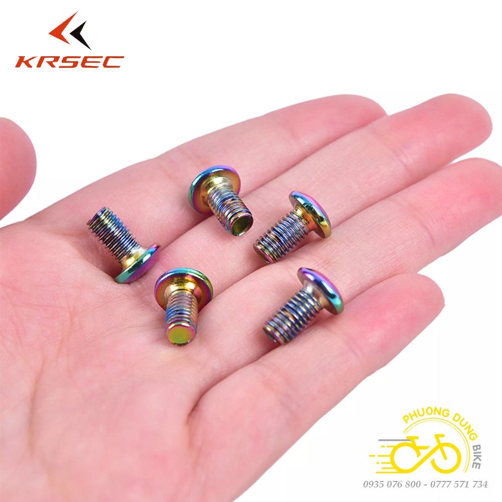 Bộ 12 ốc vít T25 KRSCT M5x10mm dành cho ốc phanh đĩa xe đạp