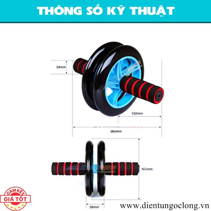 Combo Bộ Bánh Xe Tập Bụng Và Đĩa Xoay Eo