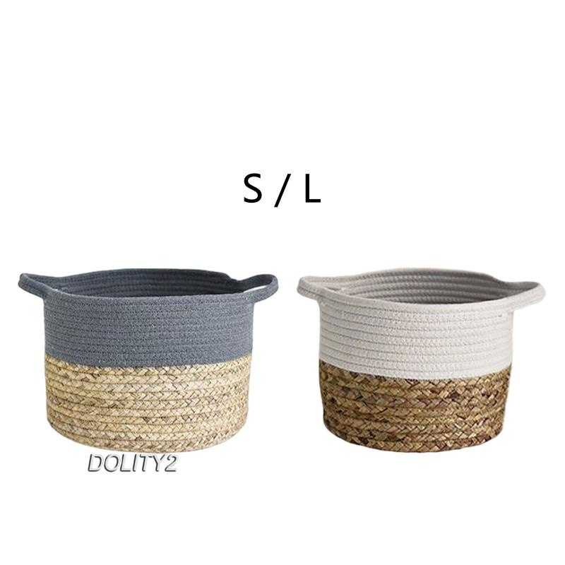 [Dolity2] Giỏ Đan Mây Cotton Lót Sàn Phòng Khách Gia Đình