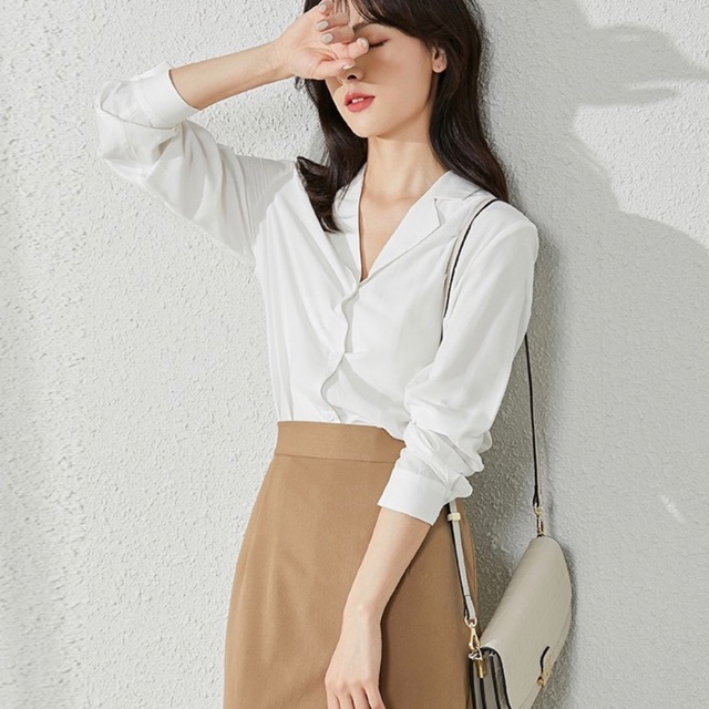 Áo sơ mi cổ vest