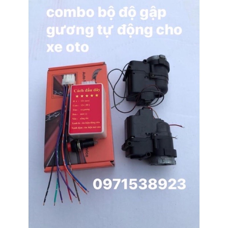 Trọn bộ motor gập gương cho xe oto chưa có gập gương