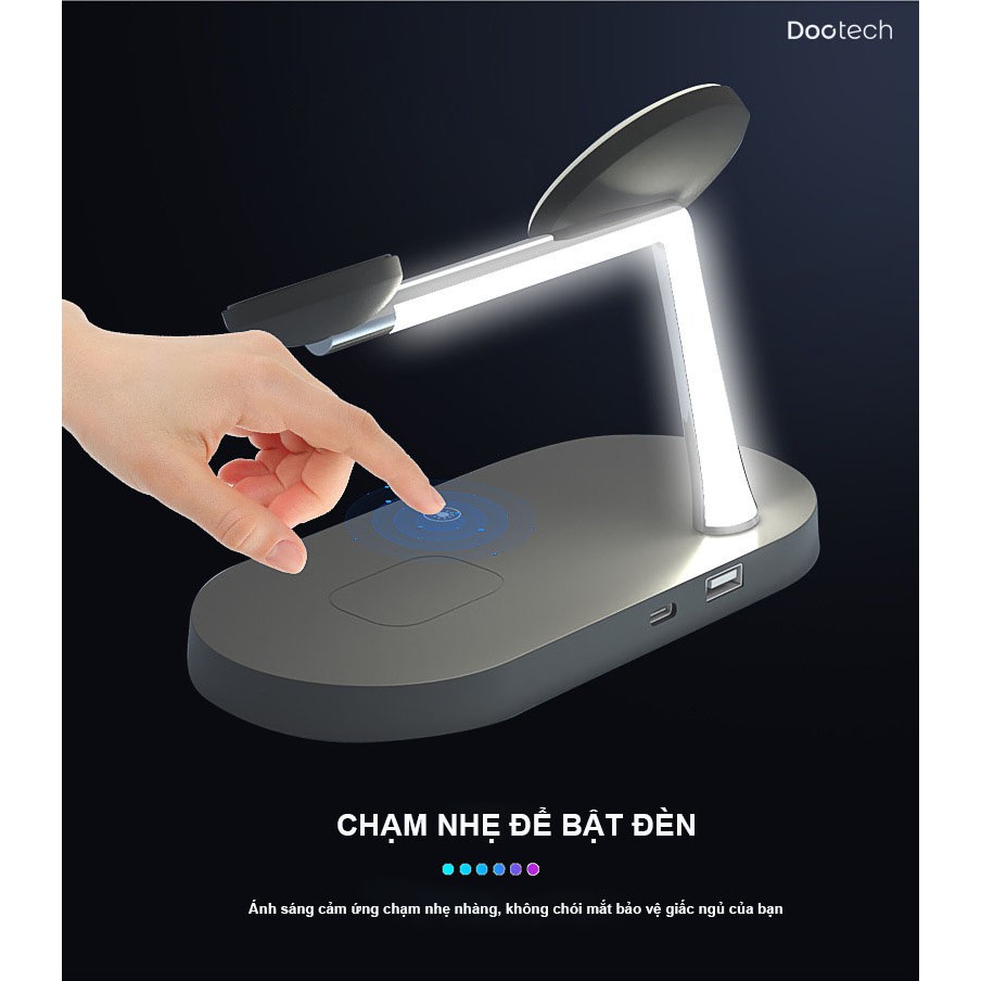 Đế sạc nhanh không dây da năng 5in1