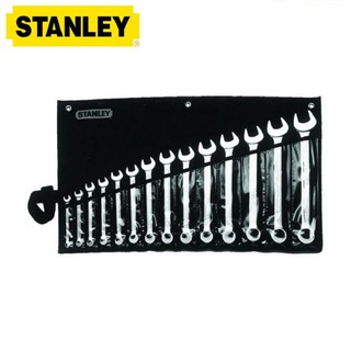 [Chính Hãng] Bộ cờ lê đầu tròng, đầu mở 14 chiếc 8-24mm Stanley 87-036