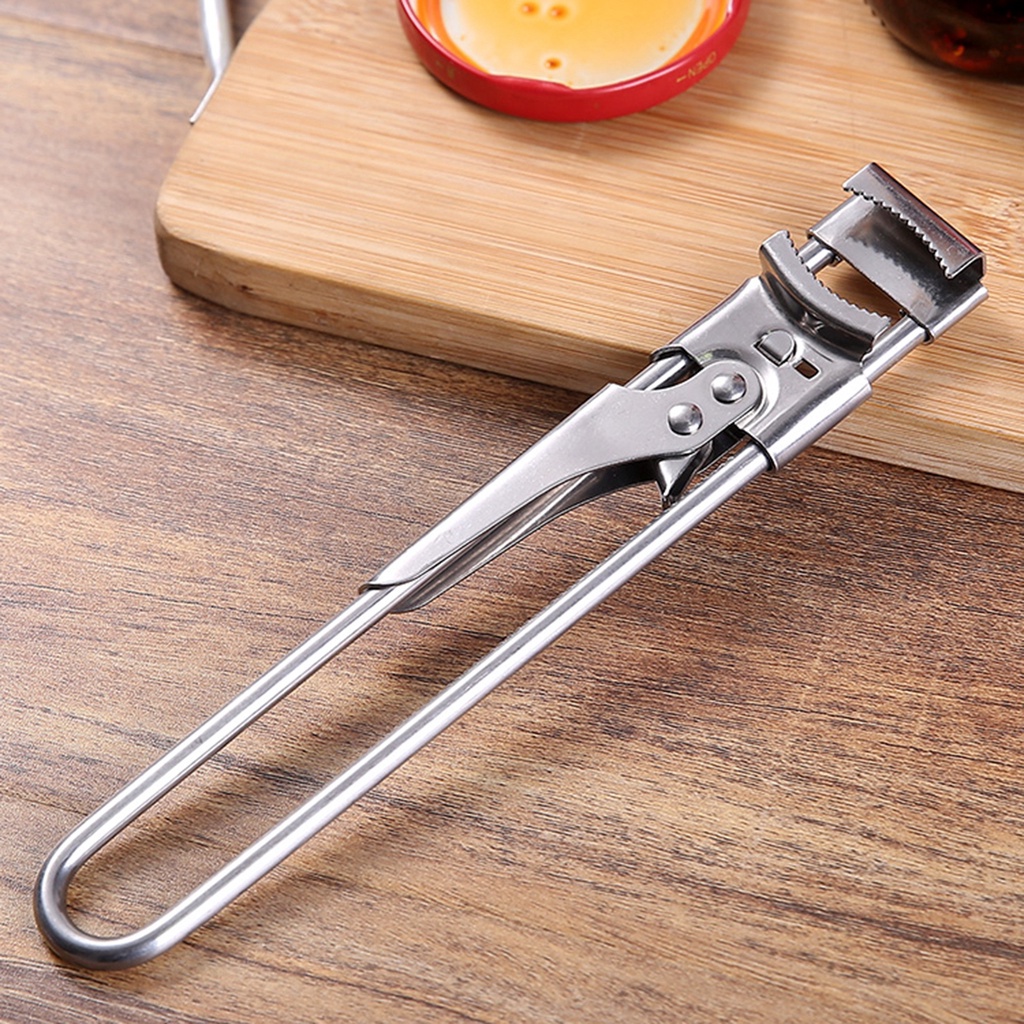 Dụng cụ mở nắp chai lọ bằng thép không gỉ có thể điều chỉnh đa năng