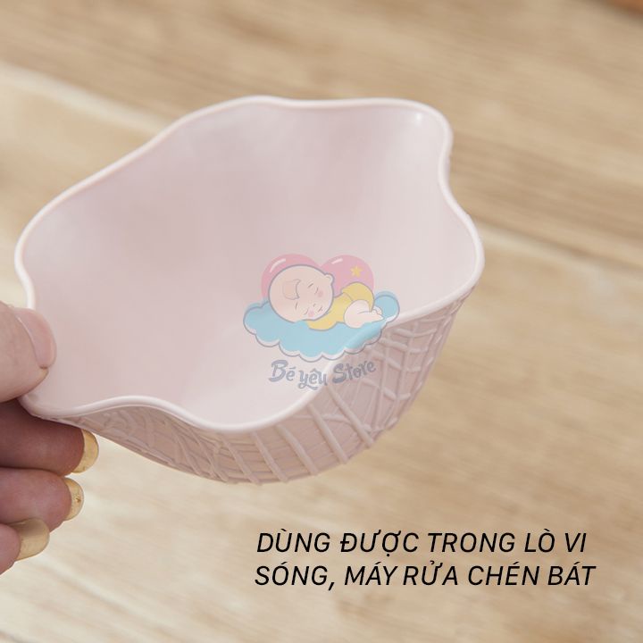 Bát ăn dặm cho bé - Chén ăn dặm cho bé họa tiết Hoa Sen giúp bé kích thích ăn hơn