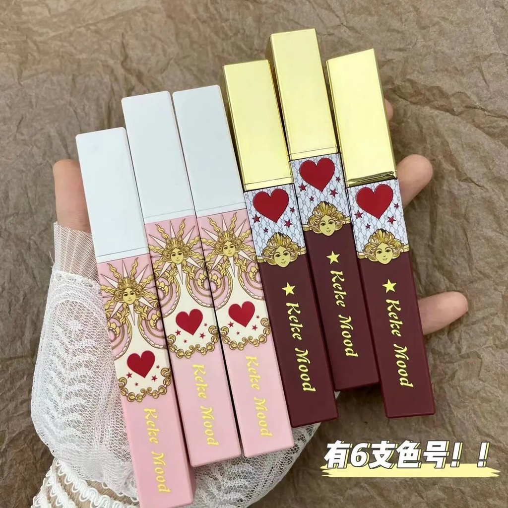 [Hàng mới về] Son môi trang điểm KEKE MOOD 6 màu sắc tùy chọn chống thấm nước lâu trôi