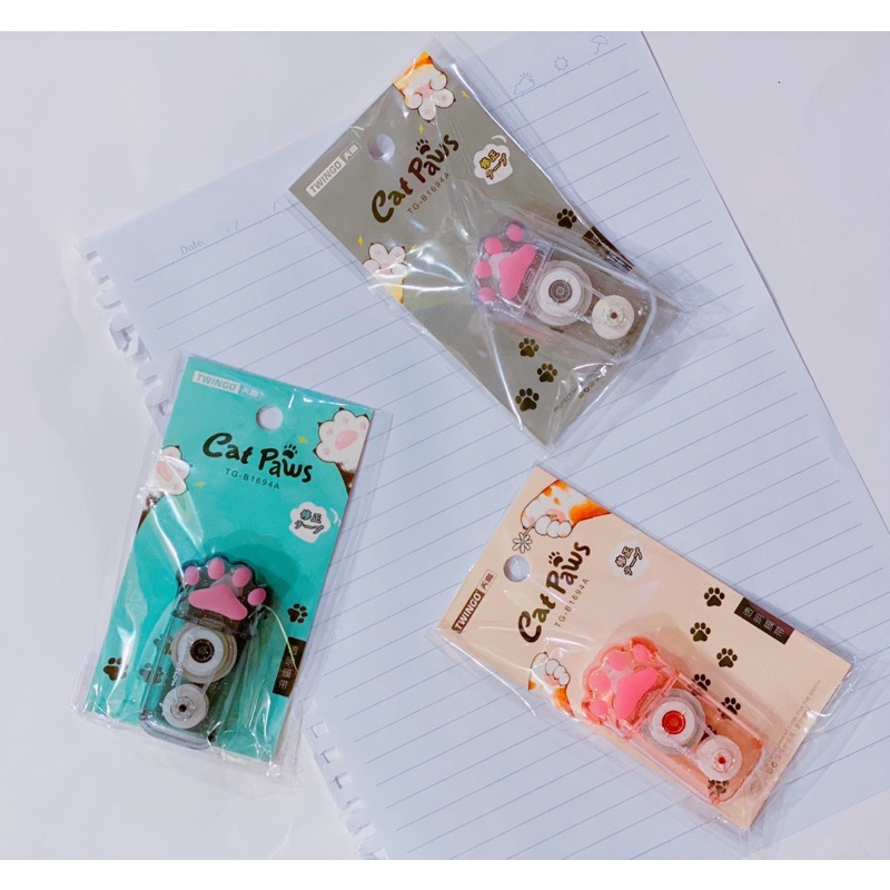 Kitty Paws Correction Pen (bút xoá kéo hình bàn tay mèo)