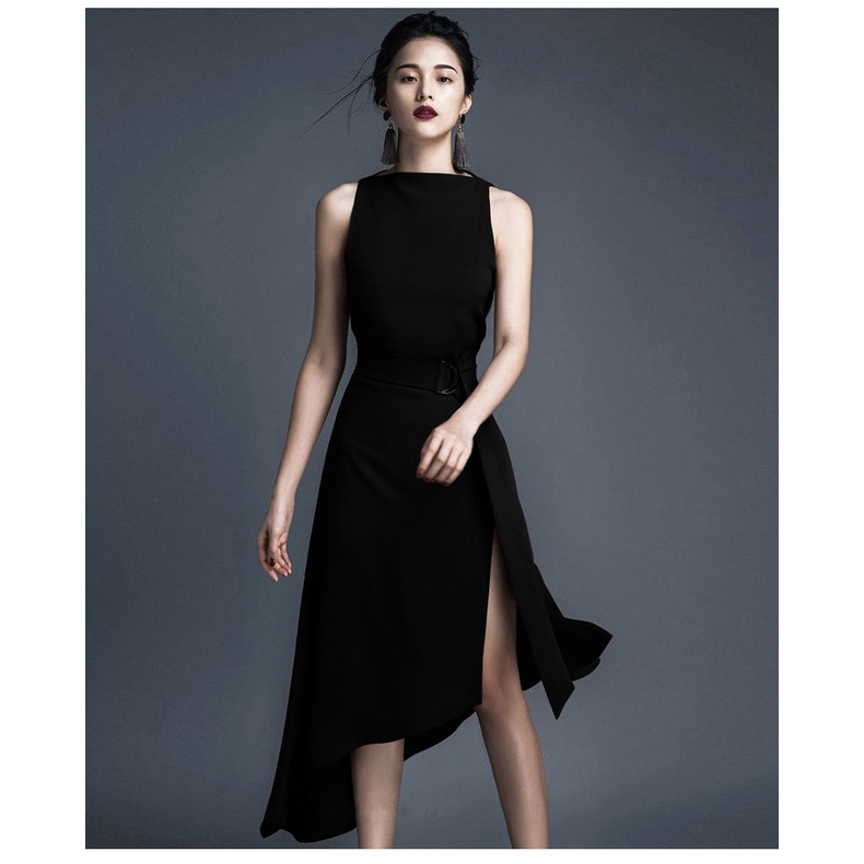 Váy đầm nữ dự tiệc thiết kế đuôi cá xẻ tà Gemmi Fashion- DK8341