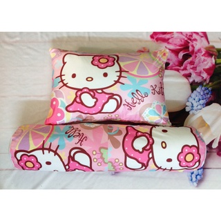 Set gối nằm và gối ôm Kitty hồng