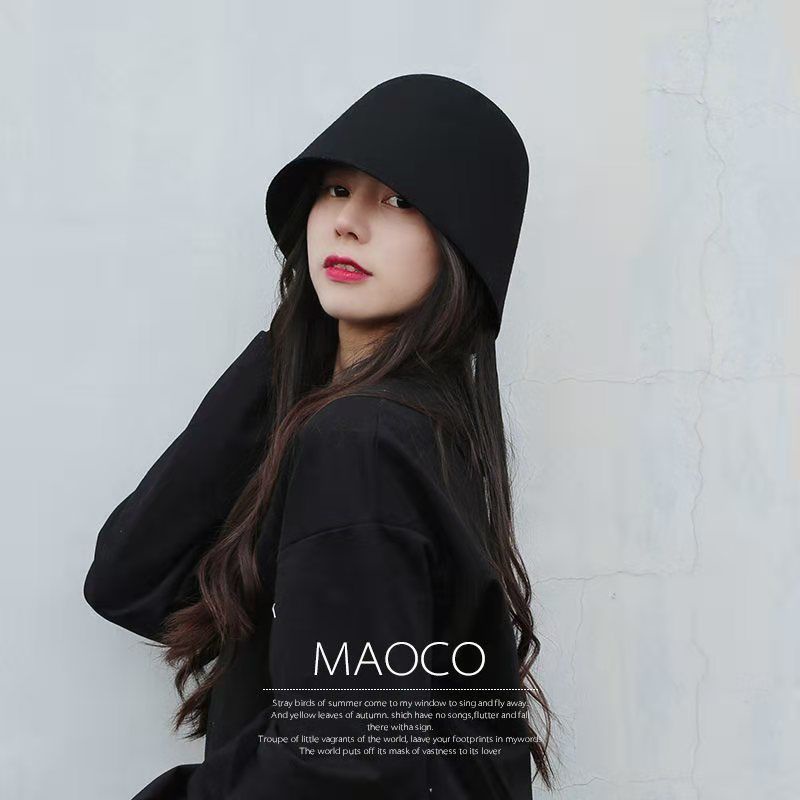 Mũ Bucket Che Phủ Mặt Có Chuông Phong Cách Retro
