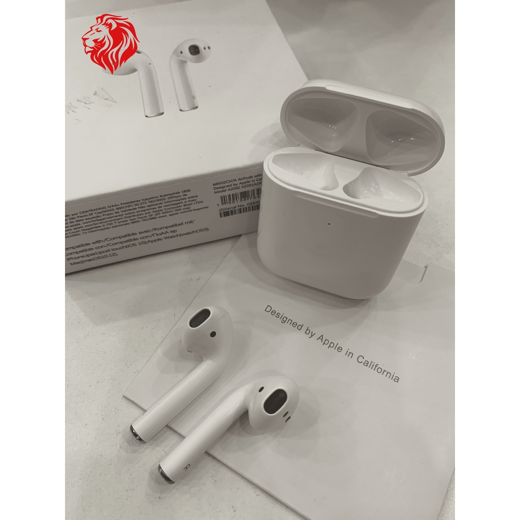 Airpod 2 tai nghe không dây kết nối bluetooth, định vị, đổi tên dành cho Iphone và Android. Bảo hành lỗi 1 đổi 1