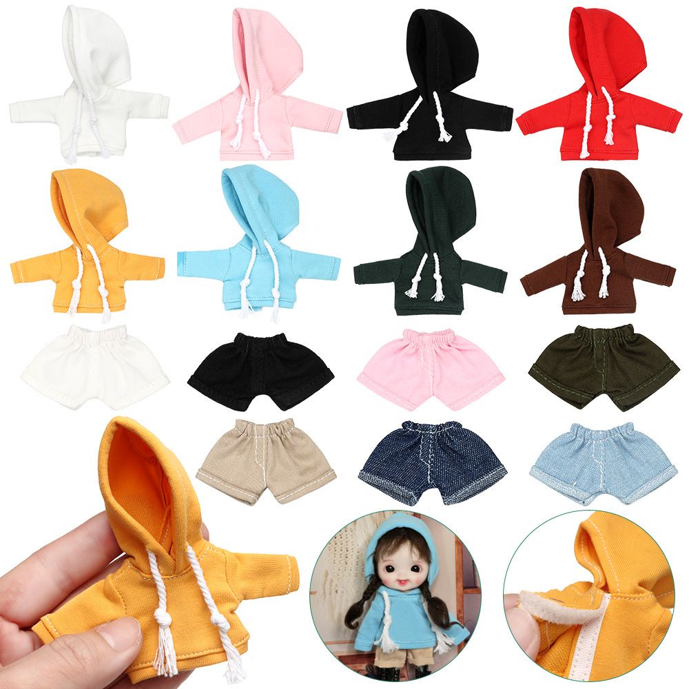 Áo hoodies thời trang cho búp bê 12~16cm tỉ lệ 1/6 1/12