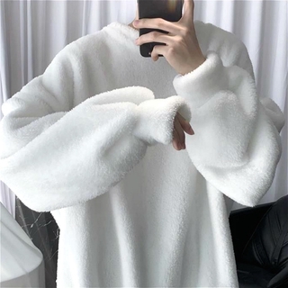 Áo Hoodie Lông Cừu Dáng Rộng Thời Trang Qúy Phái Cho Nam / Nữ