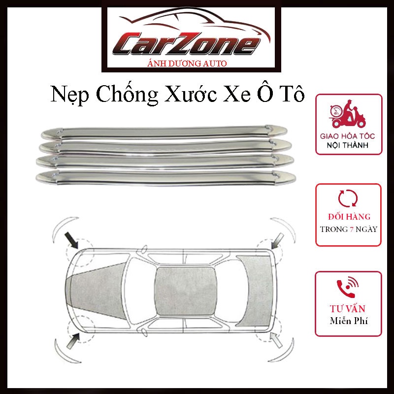 Nẹp Chống Xước Xe Ô Tô – Nẹp Chống Xước 4 Góc Xe Ô Tô - Dùng Cho Mọi Loại Xe