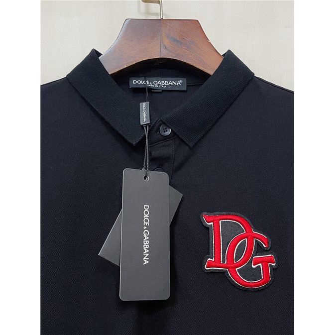 Áo Thun POLO D0LCE & Gaba 2022 Tay Ngắn Thêu Chữ Size S-4XL